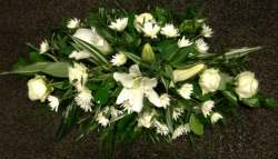 Lily and rose double ended posy White and green Funeral 30.00 GBP plus delivery