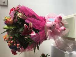 Teddy bouquet Pink or blue Any 50.00 GBP plus delivery