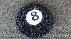 Pool eight ball black and white Fauneral 80.00 GBP plus delivery